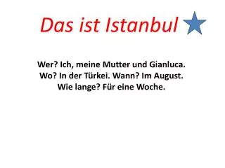 das ist istanbul