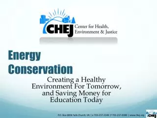 energy conservation