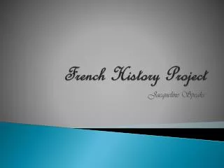 French History Project