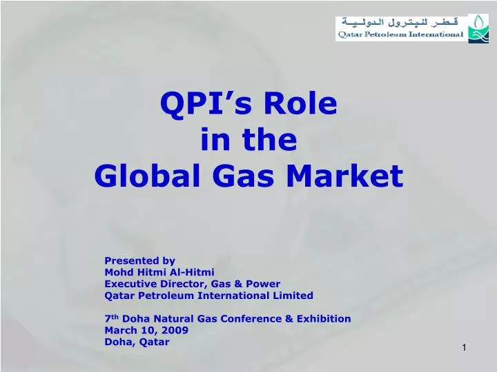 qpi s role in the global gas market