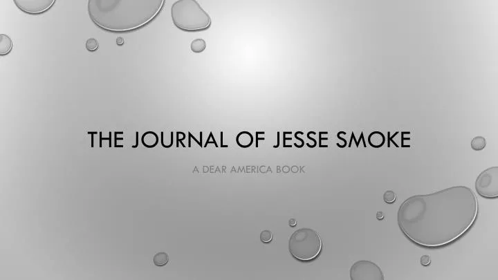 the journal of jesse smoke