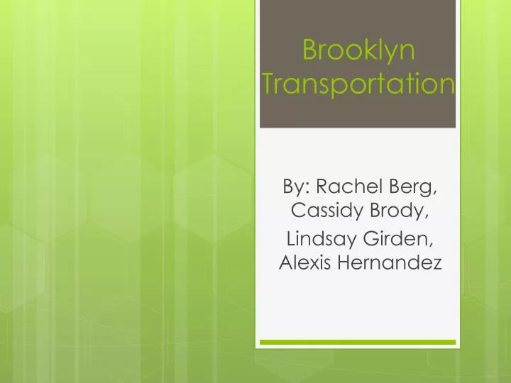 brooklyn transportation