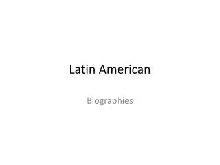 Latin American