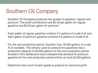 Southern Oil Company
