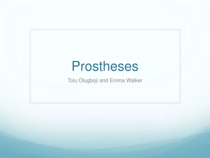 prostheses