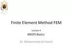 Finite Element Method FEM - slide 1
