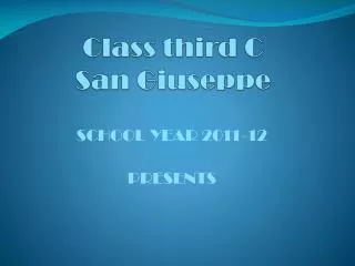 Class third C San Giuseppe