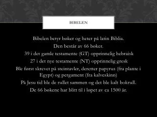 bibelen