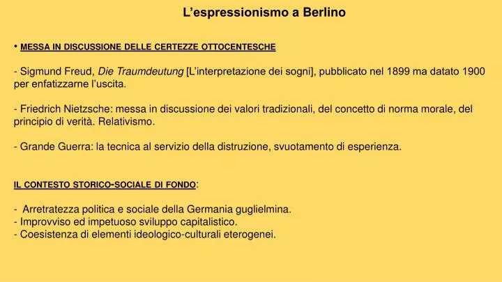 l espressionismo a berlino