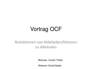 Vortrag OCF