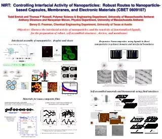 Materials for nano -composite films