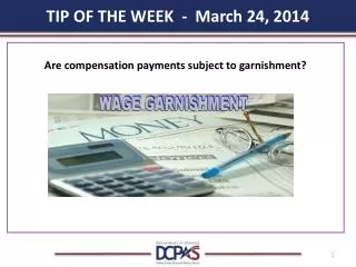 TIP OF THE WEEK - March 24, 2014