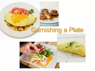 Garnishing a Plate