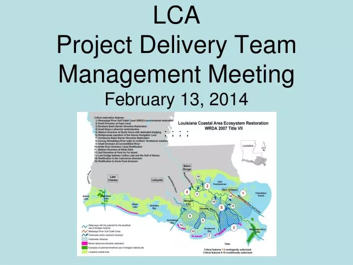 lca project delivery team management meeting february 13 2014