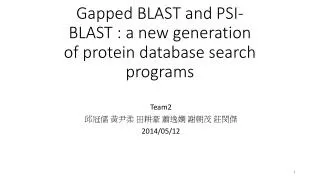 Gapped BLAST and PSI-BLAST : a new generation of protein database search programs