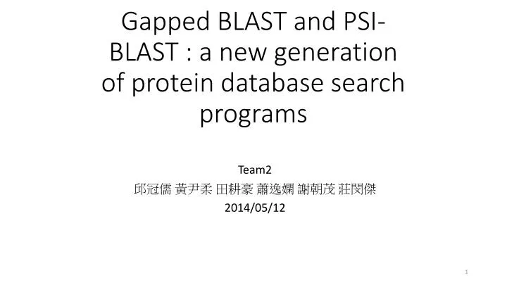 gapped blast and psi blast a new generation of protein database search programs