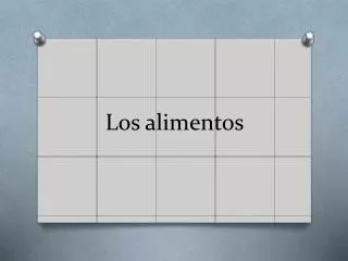 los alimentos