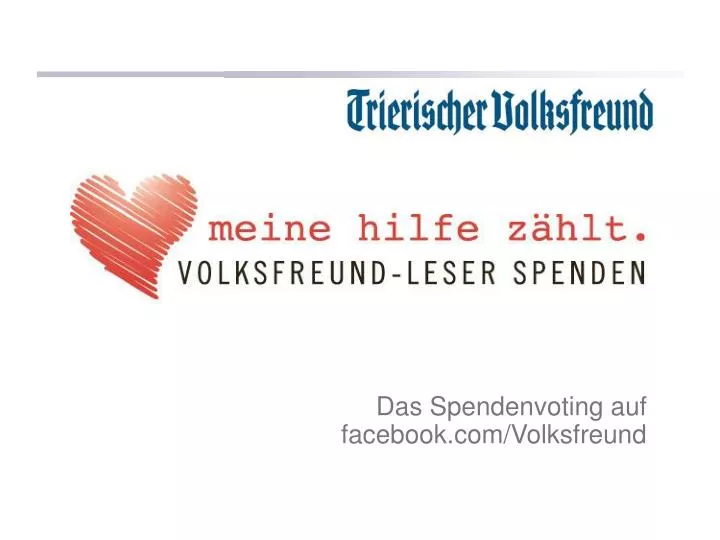 das spendenvoting auf facebook com volksfreund