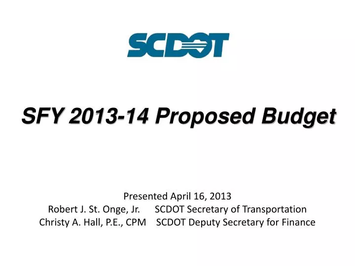 sfy 2013 14 proposed budget