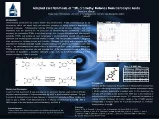 Adapted Zard Synthesis of Trifluoromethyl Ketones from Carboxylic Acids Brandon Mercer