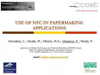 USE OF NFC IN PAPERMAKING APPLICATIONS