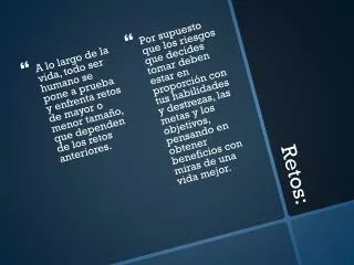 retos
