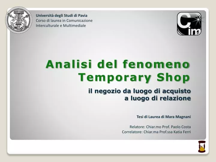 analisi del fenomeno temporary shop