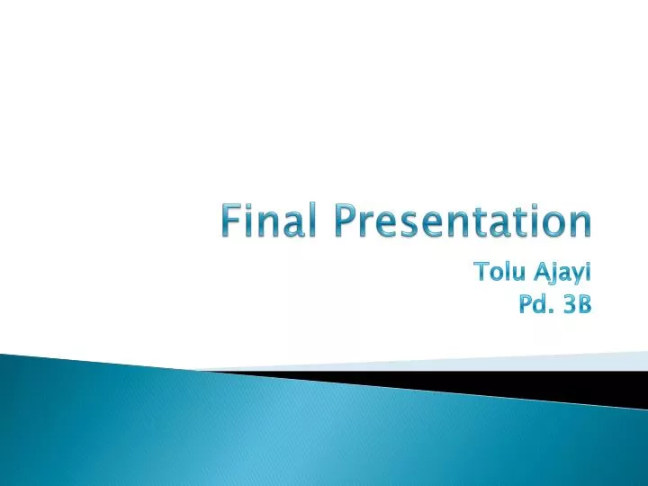 final presentation