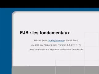 ejb les fondamentaux