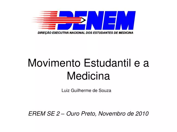 movimento estudantil e a medicina