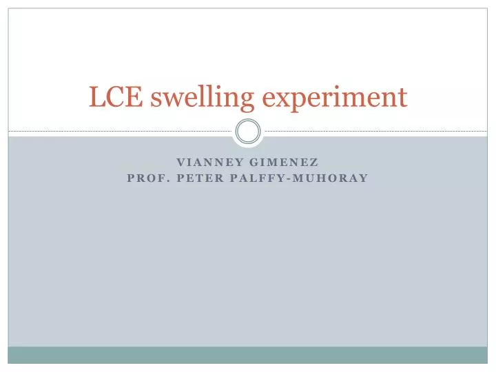 lce swelling experiment