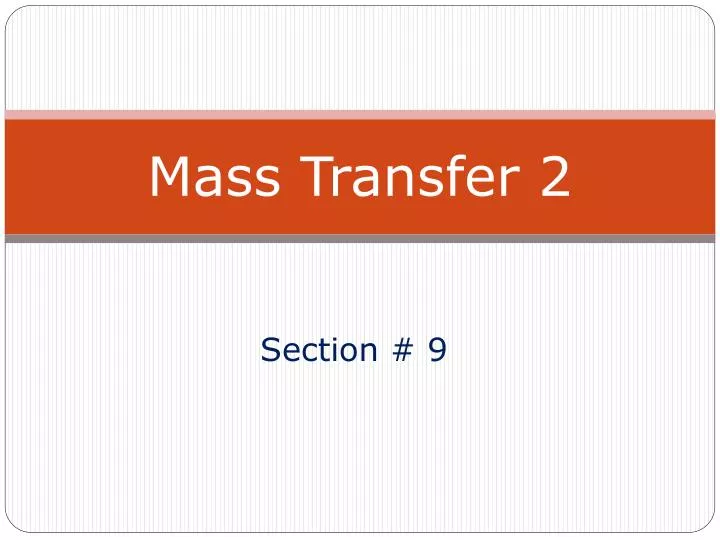 mass transfer 2