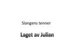 Slangens tenner - slide 1