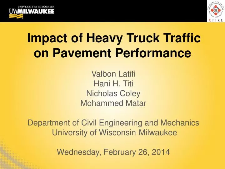 impact of heavy truck traffic on pavement performance