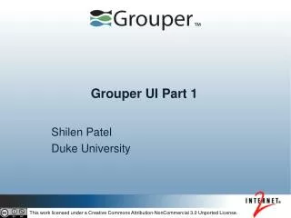 Grouper UI Part 1