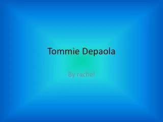 Tommie Depaola