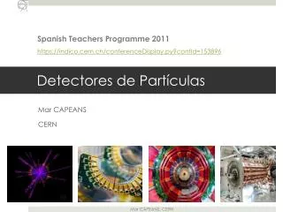 detectores de part culas