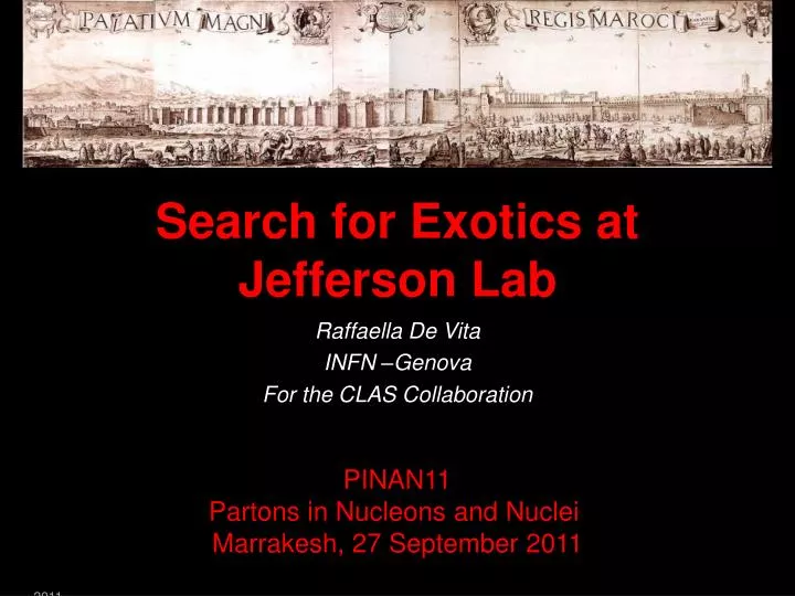 search for exotics at jefferson lab