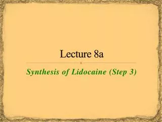 Lecture 8a