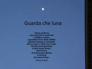 guarda che luna
