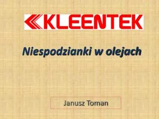 niespodzianki w olejach