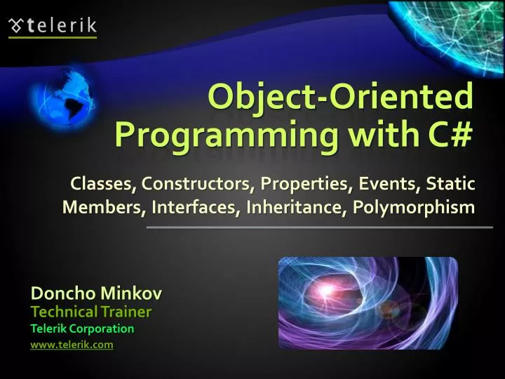 object oriented programming with c