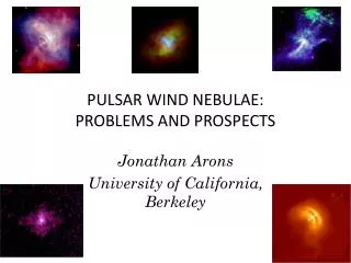 PULSAR WIND NEBULAE: PROBLEMS AND PROSPECTS