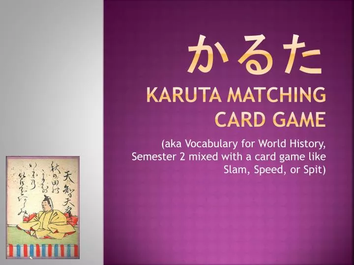 karuta matching card game