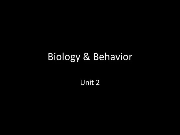 biology behavior
