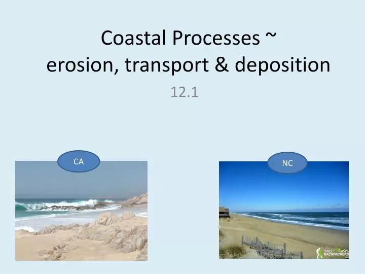 coastal processes erosion transport deposition
