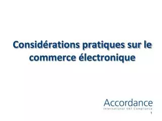 consid rations pratiques sur le commerce lectronique