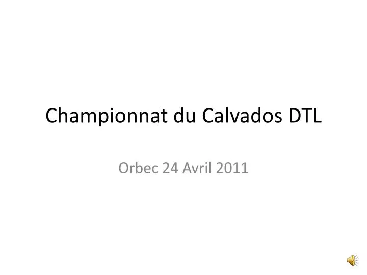 championnat du calvados dtl