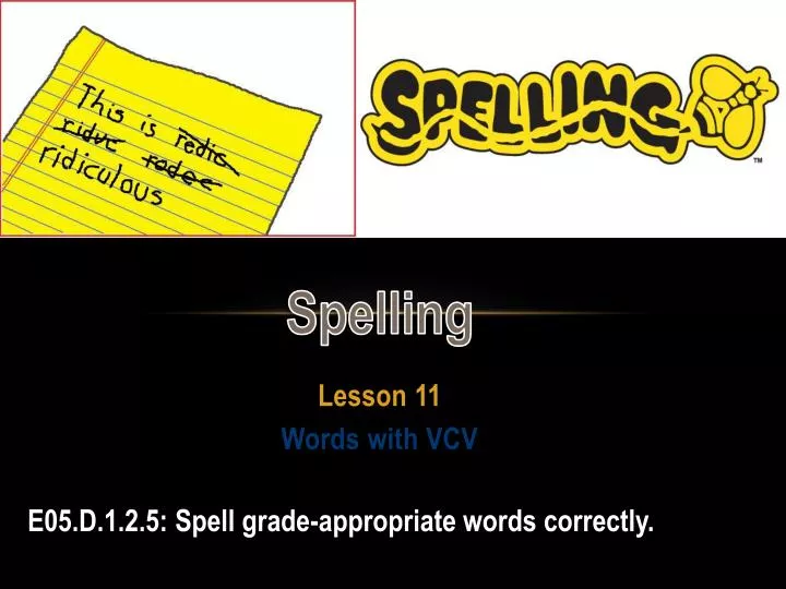 lesson 11 words with vcv