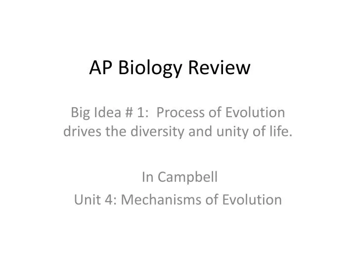 ap biology review